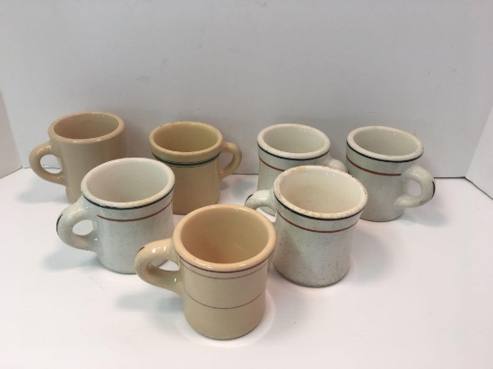 Vintage restaurant quality coffee mugs