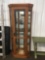 Lighted/mirrored corner curio cabinet