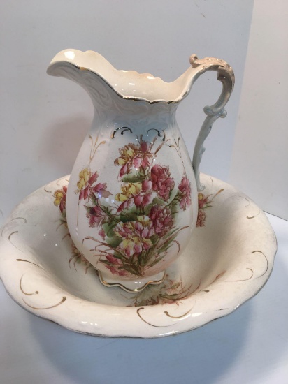 HOMER LAUGHLIN ewer & basin set