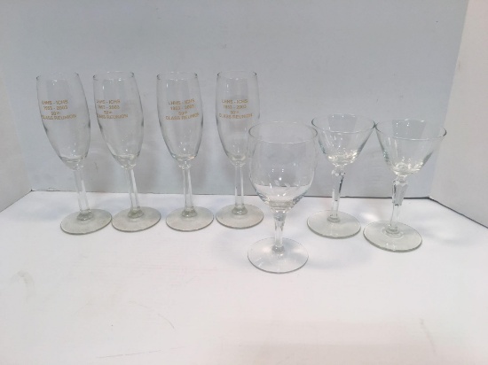 Stemware glasses (4-LHHS/ICHS 50th reunion)