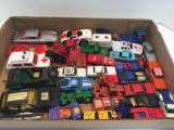 Die cast metal cars and trucks