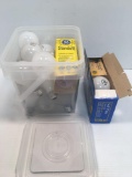 Lightbulbs/plastic storage and lid