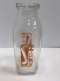 Vintage one pint milk bottle (STRICKLER'S DAIRY Huntingdon, Pa)