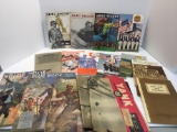 Vintage military magazines: Army Digest, Yank Army Weekly, Blue Books, more