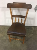 Vintage plank bottom chair