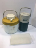 Water coolers, plastic VELVEETA cheese container