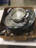 FARBERWARE electric wok, pans, dry racks, more