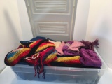 Women's hats, scarves, gloves, more (includes tote and lid)