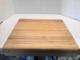 Over the counter butcher block cutting board