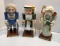 Ore Mountain nutcrackers (Marley's Ghost, Ghost of Christmas Yet to Come), Original Erzgrbirge
