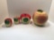 Apple canisters, salt and pepper shakers