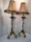 Matching vine/floral table lamps
