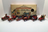 Vintage set Walt Disney's 6 Old Fashioned Cars with Walt Disney Character drivers by MARX TOYS