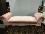 Pink settee bench