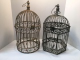 Metal decorative bird cages