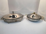 Covered serving dishes: Ovenware baking dishes, Oneida metal servers