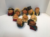 Bossons (Made in Congelton, England): character heads/faces