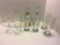 Glass lot: Decanters, glasses, stemware, more