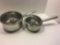 2-WOLFGANG PUCK saucepans/lids