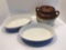 Stoneware bakeware, stoneware handled cookie jar/lid