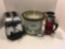 RIVAL crockpot, toaster, travel mugs (one 12 volt electric)