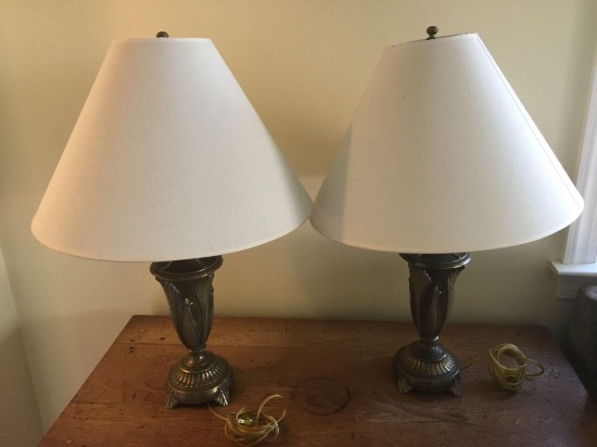 Matching end table lamps