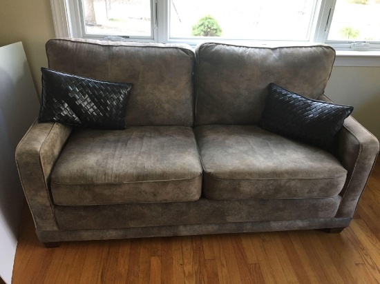 Suede La- Z- Boy couch