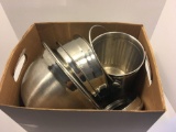 Ice bucket, mixing bowls, colander, more