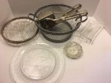 Food press, strainer, ashtray, divided plate, more