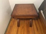 Wood end table