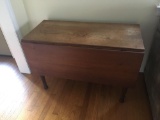 Vintage wood drop leaf table