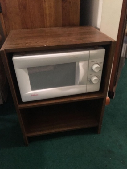 Wood-like microwave stand, SUNBEAM microwave oven