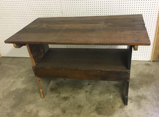 Vintage hutch table (converts to bench)