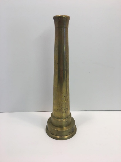 Vintage brass fire hose nozzle