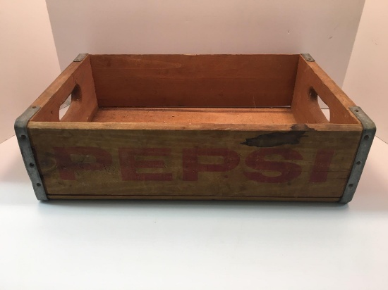 Vintage Pepsi-Cola wooden crate