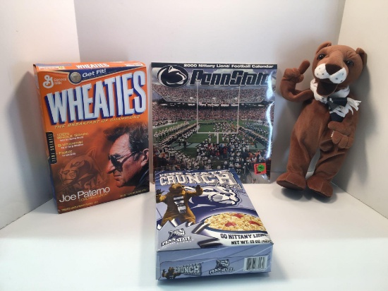 2000 Penn State Calendar, Penn State Crunch, Joe Paterno Wheaties, more