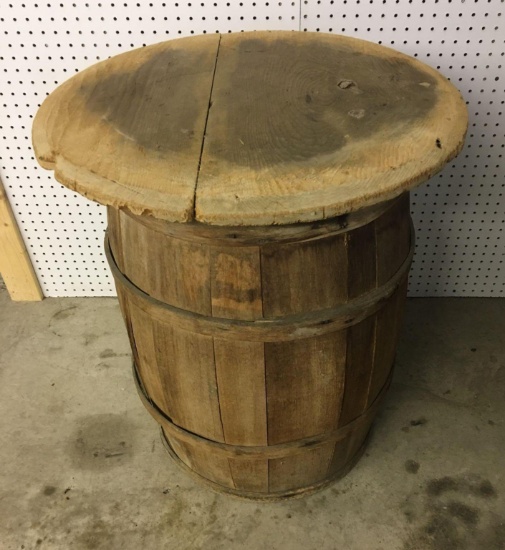 Vintage Wooden barrel(converted to a table)