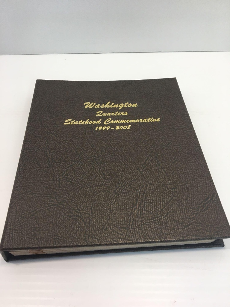 WASHINGTON QUARTERS (Statehood Commemorative 1999-2008) album (partially full)
