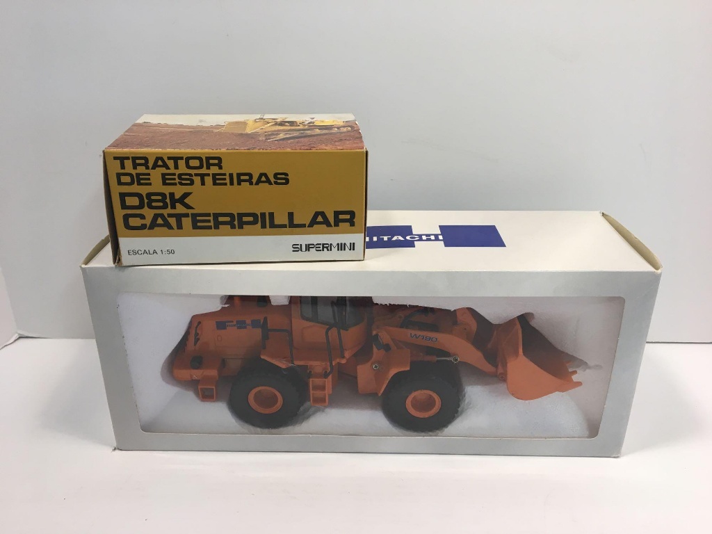 AGRITEC MODEL die cast FIAT-HITACHI front end loader,die cast D8K CATERPILLAR Supermini