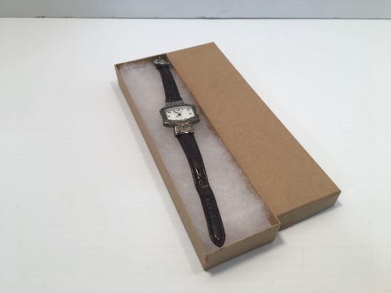 Geneva Stainless steel back water resistant watch