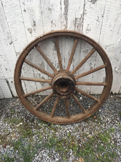 Vintage wagon wheel