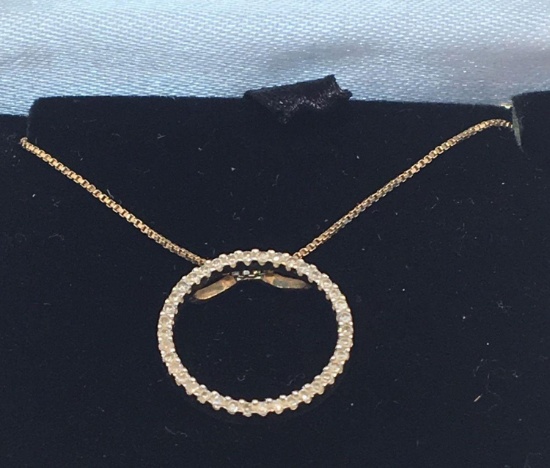 Diamond Necklace (marked 14K)