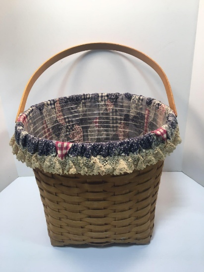 LONGABERGER basket/liner and protector