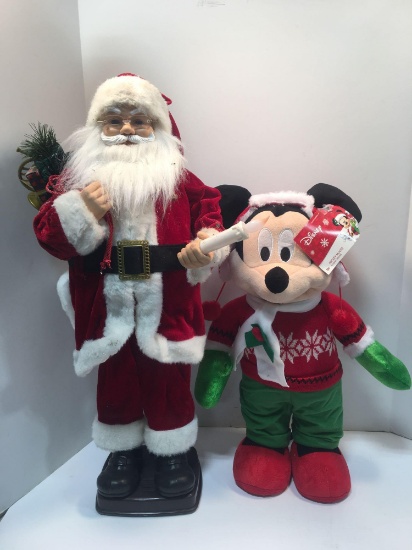Mickey Mouse Christmas Greeter, Santa Claus figure