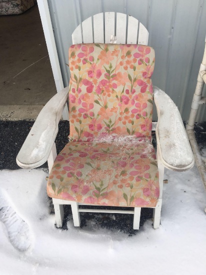 Wooden porch chair