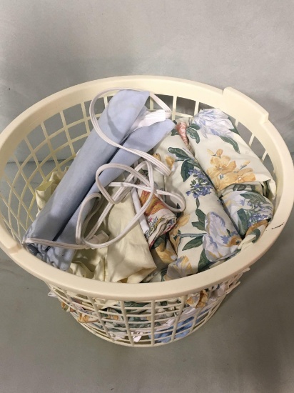 Heating pad,bedding,plastic laundry basket