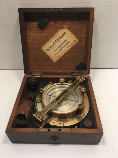 Antique W.& L.E GURLEY surveyors compass