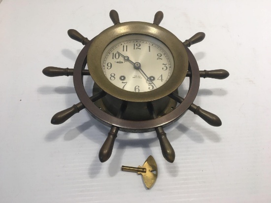 Antique CHELSEA SHIP'S BELL clock