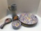 Decorative stoneware/pottery dishes