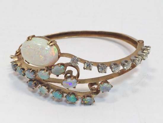 Opal/diamond bracelet(matches 40,41)